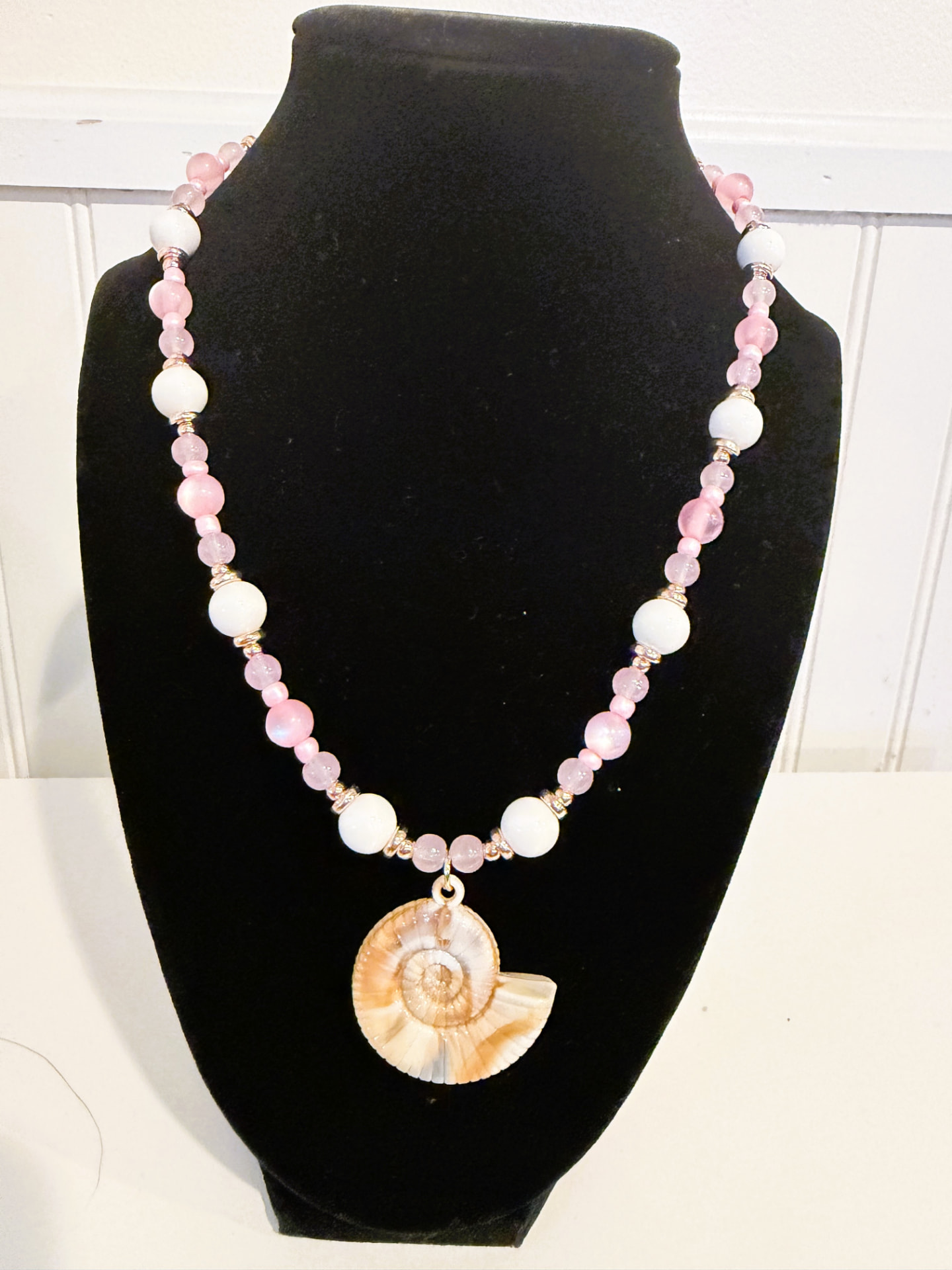 Blush Nautilus Necklace